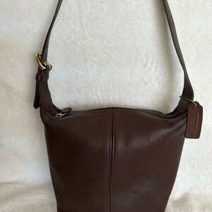 Vintage Coach 4148 Mahogany Brown Leather Bag